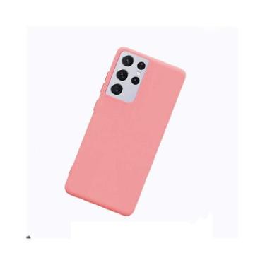 Imagem de Capa para Samsung S21 Ultra Plush Silicone Rosa - Lightbek Official St