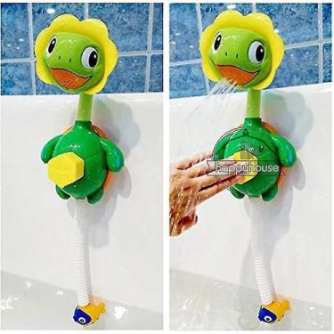 Imagem de Bebê Infantil Banho Brinquedos Pato Tartaruga Sucker Spray Shower - Mu