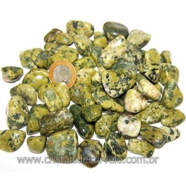 Imagem de 1kg de Serpentinita Rolada - Pedra Natural de 20 a 35mm - Tipo B - Ata