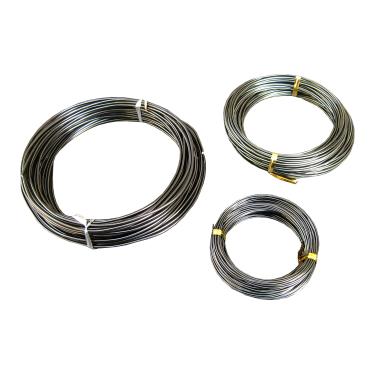 Imagem de FITOOL Conjunto de 3 fios de treinamento Bonsai de alumínio anodizado de 150 pés, arame de artesanato multiuso - 1,0 mm, 1,5 mm, 2,0 mm (cada 1,5 m), corte fácil de dobrar, fio de alça de qualidade pacote com 3 tamanhos