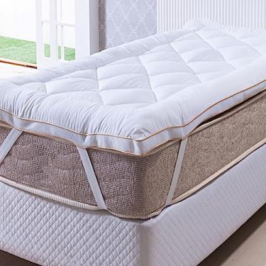 Imagem de Pillow Top Pluma Macio Protetor Colchão Cama Queen 158x198