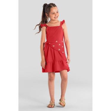 Imagem de Vestido infantil menina com lenço Brandili