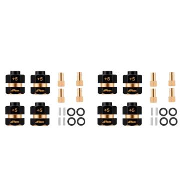 Imagem de NMNRC 8pcs Brass Wheel Hex hub +5mm Extenders Compatible with Axial SCX24 AX24 Upgrades Part