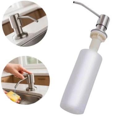 Imagem de Dispenser Detergente Dosador Embutir 300ML Aço Inox 304 - Moreira impo