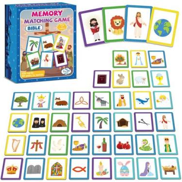 Imagem de Jogo Memory Matching Game gisgfim Bible Concentration 50 Pairs