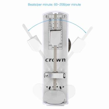 Imagem de Domary MINI METRONOME MECÂNICO PORTÁTIL DESIGN TREM CONCEITO DE VELOCIDADE MÚSICA PARA VIOLINISTAS E GUITARRISTAS (branco)