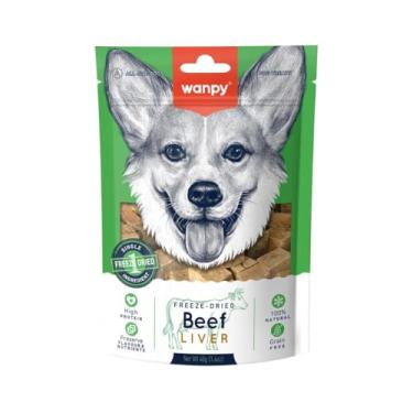 Imagem de Petisco Para Cachorro Wanpy Freeze Dried Figado Bovino 40g