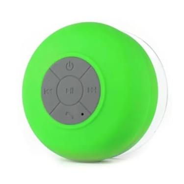 Imagem de Mini Caixa De Som Resistente a Água; Bluetooth; Android e iOS com Microfone e Ventosa Embutido; Portátil. (verde)