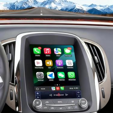 Imagem de Rádio de carro para Buick Lacrosse 2009 2010 2011 2012 com tela sensível ao toque sem fio CarPlay Android Auto 8 Core 24.6 cm, atualização de rádio Lacrosse com navegação GPS, WiFi, SWC, câmera de