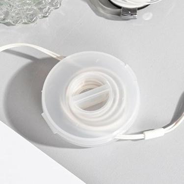 Imagem de Caixa de enrolador de fios, estojo de armazenamento de cabos de dados portátil, recipiente para fone de ouvido, carregador USB, caixas de armazenamento de fios