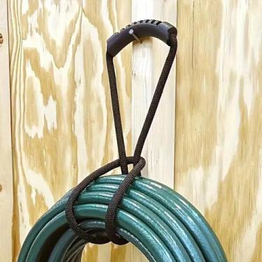 Imagem de Laços de armazenamento de cabos resistentes, organizador de cabos de nylon com alça para fios elétricos, tubos e tubos, alça de armazenamento durável para pendurar