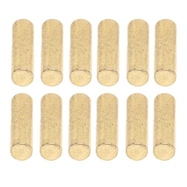 Imagem de XUXHOU 12pçs Hastes de Captação de Ferro Magnético, Acessórios de Guitarra Com Acabamento Brilhante, Substituição Direta para Tocadores de Cítara (Ouro)
