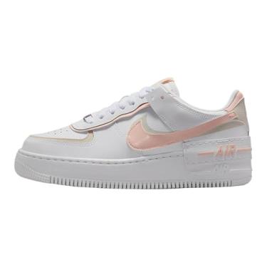 Imagem de Nike Tênis feminino Air Force 1 Shadow (branco/marrom claro/branco/coral lavado), Branco/Madeira de Orewood Claro/Branco/Coral Lavado, 36 BR