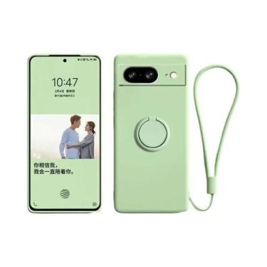 Imagem de Capa De Silicone De Cor Sólida Para Google Pixel 8 9 pro XL Com Suport