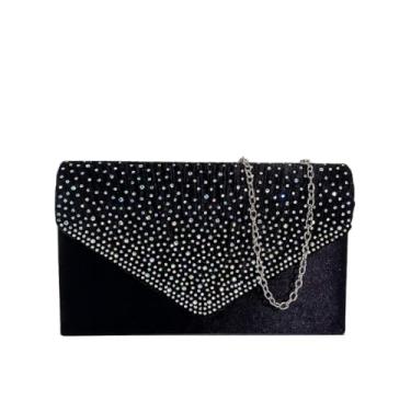 Imagem de Elegante bolsa clutch noturna com glitter