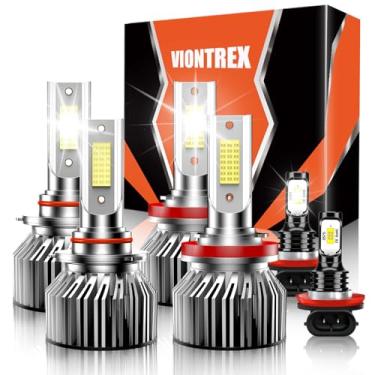 Imagem de Pacote combo de lâmpadas de neblina de farol alto e baixo adequado para Honda CRV 2015 2016 2017 2018 2019 2020 2021 luz de condução, kit de lâmpada de carro branco 6500K, Plug and Play, IP68 pacote