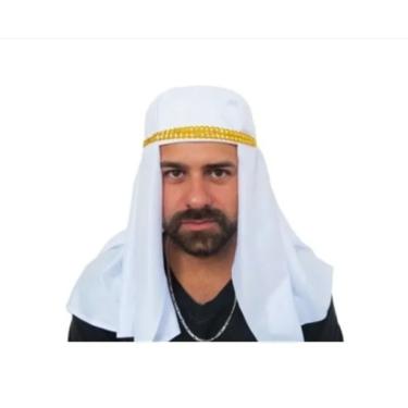 Imagem de Turbante Sheik Árabe Luxo Fantasia Carnaval Festas Eventos