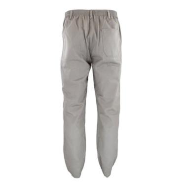 Imagem de Calça em Brim Cinza com Bolso Tamanho M - Tecmater