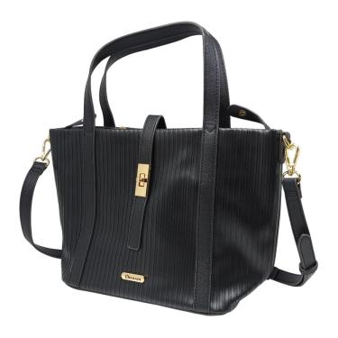 Imagem de Bolsa Feminina Atemporal Textura Vertical Ajustável Chenson