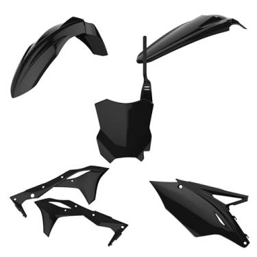 Imagem de Polisport Motocross (MX) Kit de réplica de plástico para Kawasaki KX 250F (2017-20) – Qualidade OEM, durável, flexível e ajuste perfeito – Preto