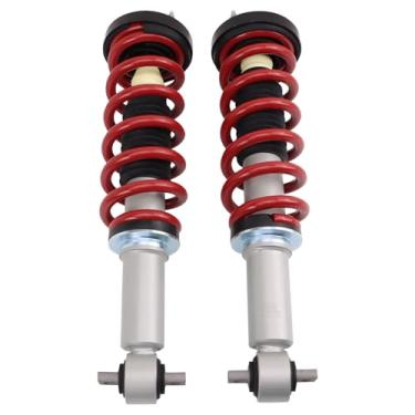 Imagem de TRQ Conjunto de montagem de amortecedor dianteiro e mola de desempenho do lado do motorista e do passageiro compatível com Ford F-150 2015-2020