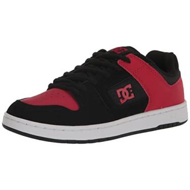 Imagem de DC – Tênis de skate masculino Manteca 4 Low, Preto/vermelho atlético, 43