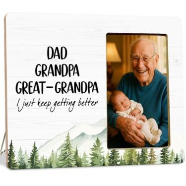 Imagem de LUERHUI Porta-retratos de madeira para avô, avô, avô, bisavô, bisavô