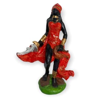 Imagem de Orixá Iansã Em Resina 14 Cm Umbanda Candomblé-Escolha A Cor