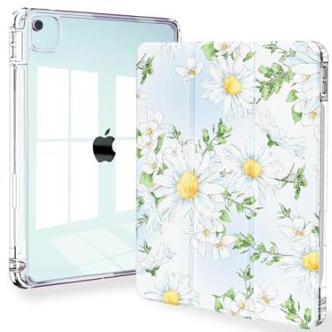 Imagem de Feams Capa para iPad Air de 13 polegadas M3 2025/M2 2024, Slim iPad Pro 12,9 polegadas 6ª/5ª/4ª geração 2022/2021/2020, capa traseira transparente com hibernação automática e suporte para lápis