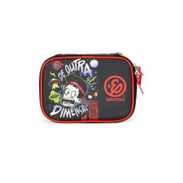 Imagem de Estojo Enaldinho Box Juvenil Meninos Youtuber Escolar Preto