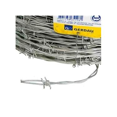 Imagem de Arame Farpado Gerdau, Rolo 10 Metros, Galvanizado, Camada Pesada, 1,60mm, 250 kgf