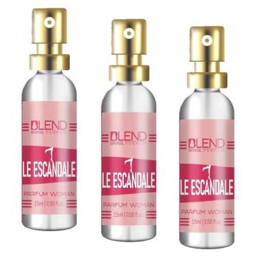 Imagem de Kit 3 Perfume Blend 15 Ml Feminino Le Escandale Blend Brasil