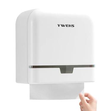 Imagem de Dispenser de Papel Toalha para Parede Suporte Multifold com Trava Autoadesivo Uso Residencial e Comercial