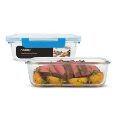 Imagem de Kit 2 Potes Herméticos Com Trava Mega Firme 1520ml Lasanha - U4HOME, A