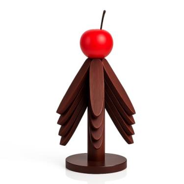 Imagem de Descanso de Panela Bambu - Kit com 5 Peças Decorativas, Resistente ao Calor e Ideal para Cozinha | Travessas, Xicaras 20cm (Marrom Escuro)