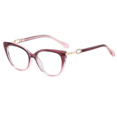 Imagem de Óculos de grau gatinho da moda para mulheres (C7Red)