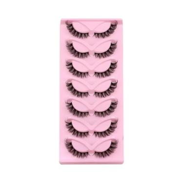 Imagem de Cílios Postiços Cat Eye De Visón Sintético Veltrinay Com Ponta Natural