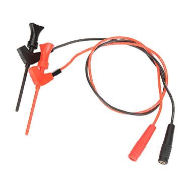 Imagem de AUNMAS Conjunto de Clipe de Teste de Chumbo de Teste de 2 Pces, Clipes de Tomada de Banana de Qualidade Premium Com Furo Interno da Mola de 2mm para Uso do Multímetro