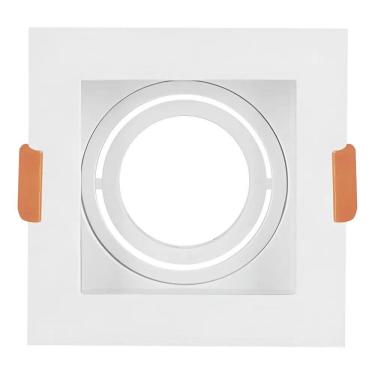 Imagem de Spot De Embutir Mr16 Dicroica Quadrado Recuado + Led 6,5W Es