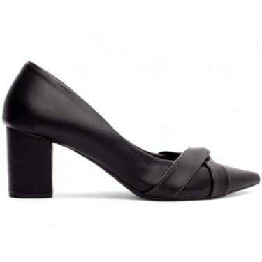 Imagem de SAPATO SCARPIN FEMININO TORRICELLA NAPA PRETO TIRAS EM NÓ COR NAPA PRETO, NÚMERO 39
