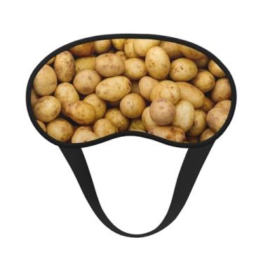 Imagem de Máscara de dormir blackout com estampa de batatas de jardim, máscara para os olhos, leve, macia, para dormir, meditação, viagem, ioga