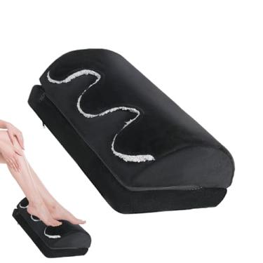 Imagem de Descanso para os Pés para Secretária, Altura Ajustável e Apoio para Pernas, Banqueta Ergonómica Com Bolso Térmico, Para Cozinha Quarto Sala Escritório Casa Estudo