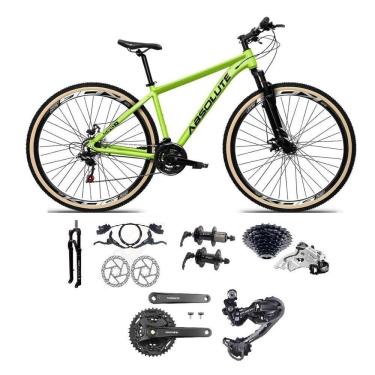 Imagem de Bicicleta Aro 29 Absolute Nero 5 Câmbios Shimano Deore-altus 27v Freio Hidráulico Garfo C-trava Verde Tam: 17