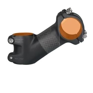 Imagem de Mesa de guidão para bicicleta em carbono e alumínio, MTB, potência ultraleve, 31,8 mm, compatível com guidões de 70/80/90/100 mm para bicicletas de estrada e montanha.(35Degree-70mm-Matte)