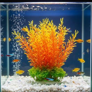 Imagem de Planta Artificial Decorativa Para Aquário 20cm