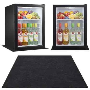 Imagem de Drydiet Pacote com 2 tapetes sob geladeiras, impermeável, para geladeira, máquina de lavar, multifuncional, eletrodomésticos, suporte antiderrapante 61 x 61 cm