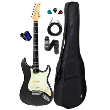 Imagem de Guitarra Elétrica Tagima Tg-500 Bk Escudo Awh + Acessórios