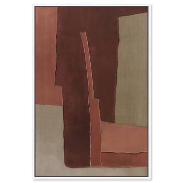 Imagem de Impressão em tela Raw Edge III Boho Wall Decor por Art Remedy, moldura branca, 50 x 76 cm