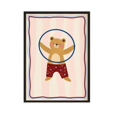 Imagem de Arte De Parede Para Quarto Infantil, Impressão Nórdica De Coelhos Flor