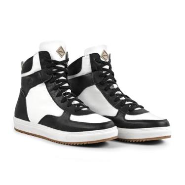 Imagem de Tênis Branco e Preto Masculino, Couro e Lã, Impermeável para Frio e Neve - Toronto (37, BR, Adulto, Numérico, 37)
